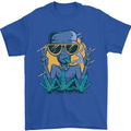 An Alien Smoking Weed Funny Drug Culture Mens T-Shirt Cotton Gildan Royal Blue