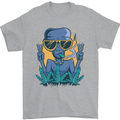 An Alien Smoking Weed Funny Drug Culture Mens T-Shirt Cotton Gildan Sports Grey
