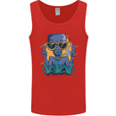 An Alien Smoking Weed Funny Drug Culture Mens Vest Tank Top Red