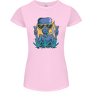 An Alien Smoking Weed Funny Drug Culture Womens Petite Cut T-Shirt Light Pink
