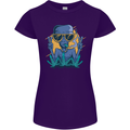 An Alien Smoking Weed Funny Drug Culture Womens Petite Cut T-Shirt Purple