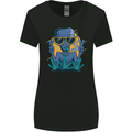 An Alien Smoking Weed Funny Drug Culture Womens Wider Cut T-Shirt Black