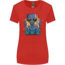 An Alien Smoking Weed Funny Drug Culture Womens Wider Cut T-Shirt Red