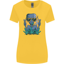 An Alien Smoking Weed Funny Drug Culture Womens Wider Cut T-Shirt Yellow