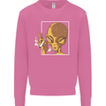 An Alien Smoking Weed Mens Sweatshirt Jumper Azalea