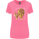 An Alien Smoking Weed Womens Wider Cut T-Shirt Azalea