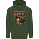 An American Original Hotrod Childrens Kids Hoodie Forest Green