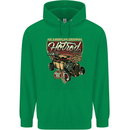 An American Original Hotrod Childrens Kids Hoodie Irish Green
