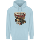 An American Original Hotrod Childrens Kids Hoodie Light Blue