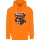 An American Original Hotrod Childrens Kids Hoodie Orange