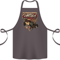 An American Original Hotrod Cotton Apron 100% Organic Dark Grey