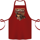 An American Original Hotrod Cotton Apron 100% Organic Maroon