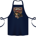 An American Original Hotrod Cotton Apron 100% Organic Navy Blue