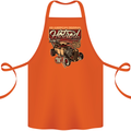 An American Original Hotrod Cotton Apron 100% Organic Orange