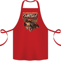 An American Original Hotrod Cotton Apron 100% Organic Red