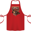 An American Original Hotrod Cotton Apron 100% Organic Red