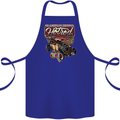 An American Original Hotrod Cotton Apron 100% Organic Royal Blue