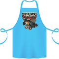 An American Original Hotrod Cotton Apron 100% Organic Turquoise