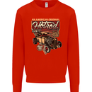 An American Original Hotrod Kids Sweatshirt Jumper Bright Red