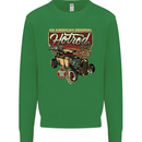 An American Original Hotrod Kids Sweatshirt Jumper Irish Green