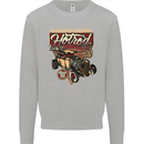 An American Original Hotrod Kids Sweatshirt Jumper Sports Grey