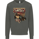 An American Original Hotrod Kids Sweatshirt Jumper Storm Grey