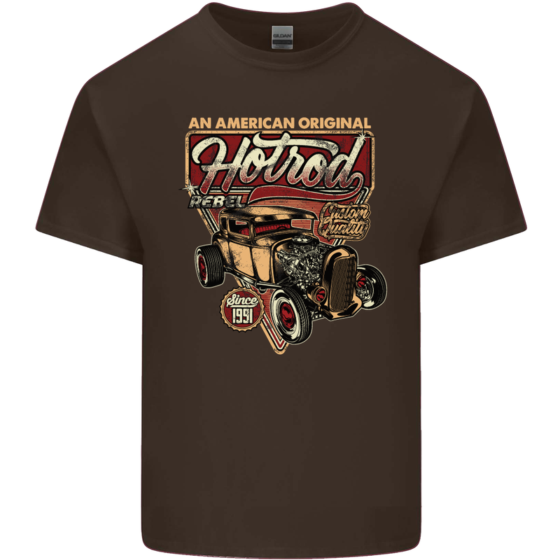 An American Original Hotrod Kids T-Shirt Childrens Chocolate