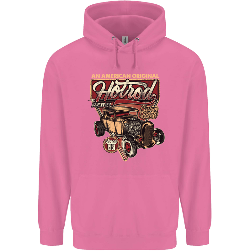 An American Original Hotrod Mens 80% Cotton Hoodie Azelea
