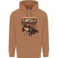 An American Original Hotrod Mens 80% Cotton Hoodie Caramel Latte