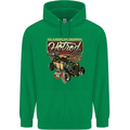 An American Original Hotrod Mens 80% Cotton Hoodie Irish Green