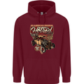 An American Original Hotrod Mens 80% Cotton Hoodie Maroon