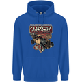 An American Original Hotrod Mens 80% Cotton Hoodie Royal Blue