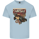 An American Original Hotrod Mens Cotton T-Shirt Tee Top Light Blue