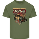 An American Original Hotrod Mens Cotton T-Shirt Tee Top Military Green