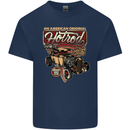 An American Original Hotrod Mens Cotton T-Shirt Tee Top Navy Blue