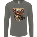 An American Original Hotrod Mens Long Sleeve T-Shirt Charcoal