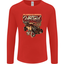 An American Original Hotrod Mens Long Sleeve T-Shirt Red