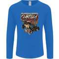 An American Original Hotrod Mens Long Sleeve T-Shirt Royal Blue