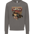 An American Original Hotrod Mens Sweatshirt Jumper Charcoal