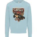 An American Original Hotrod Mens Sweatshirt Jumper Light Blue