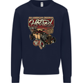 An American Original Hotrod Mens Sweatshirt Jumper Navy Blue