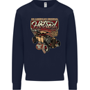 An American Original Hotrod Mens Sweatshirt Jumper Navy Blue