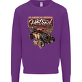 An American Original Hotrod Mens Sweatshirt Jumper Purple