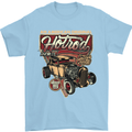 An American Original Hotrod Mens T-Shirt Cotton Gildan Light Blue