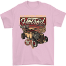 An American Original Hotrod Mens T-Shirt Cotton Gildan Light Pink