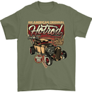 An American Original Hotrod Mens T-Shirt Cotton Gildan Military Green