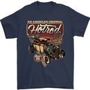 An American Original Hotrod Mens T-Shirt Cotton Gildan Navy Blue