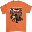 An American Original Hotrod Mens T-Shirt Cotton Gildan Orange