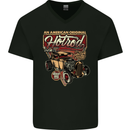 An American Original Hotrod Mens V-Neck Cotton T-Shirt Black