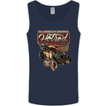 An American Original Hotrod Mens Vest Tank Top Navy Blue